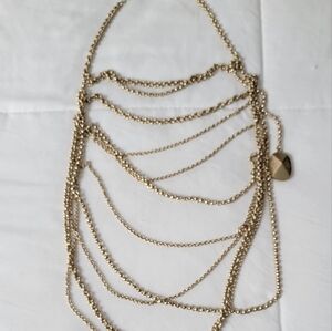Christian Dior Multi chain Gold Necklace